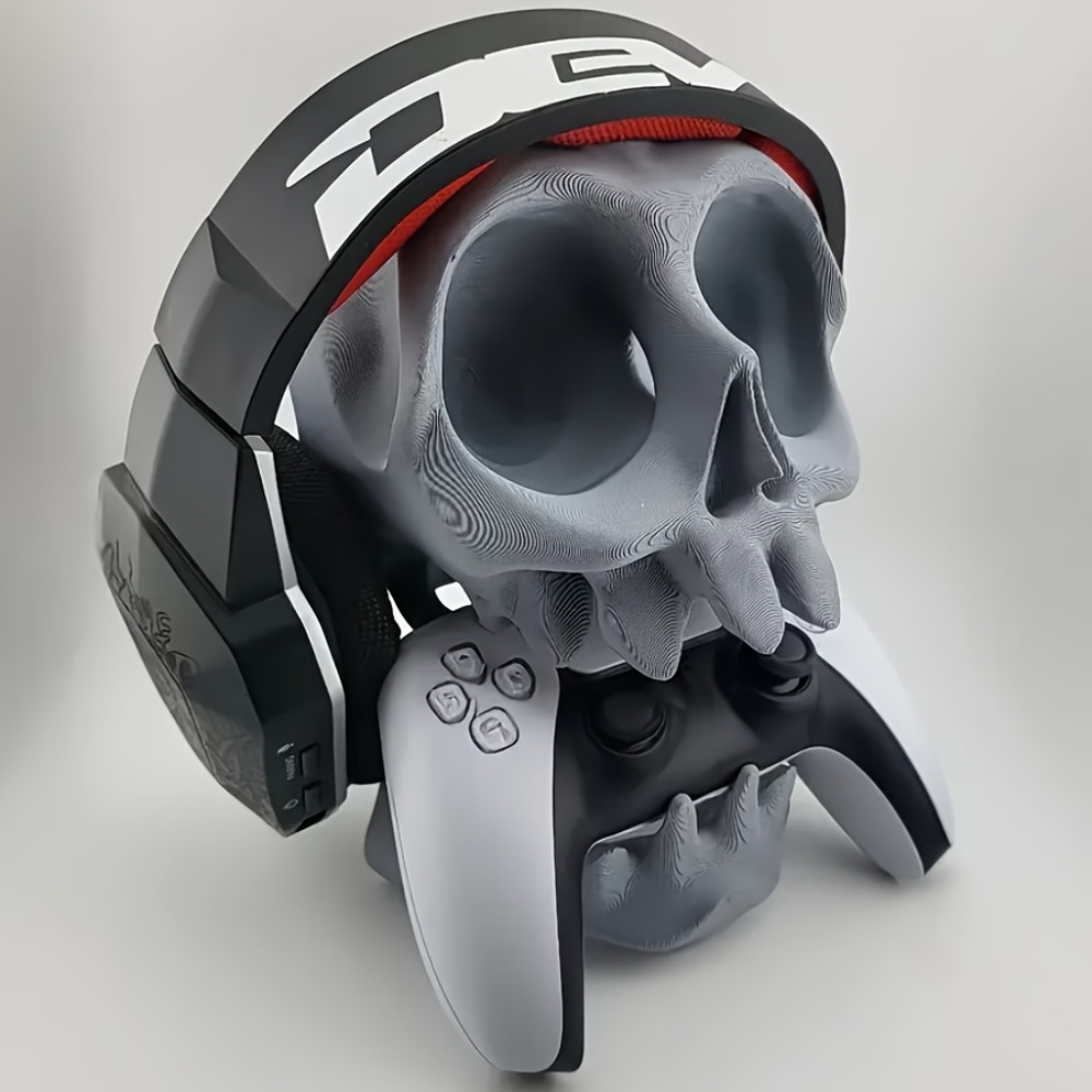 Esports Gaming Controller - Skull Shaped Controller Stand Headphone Holder