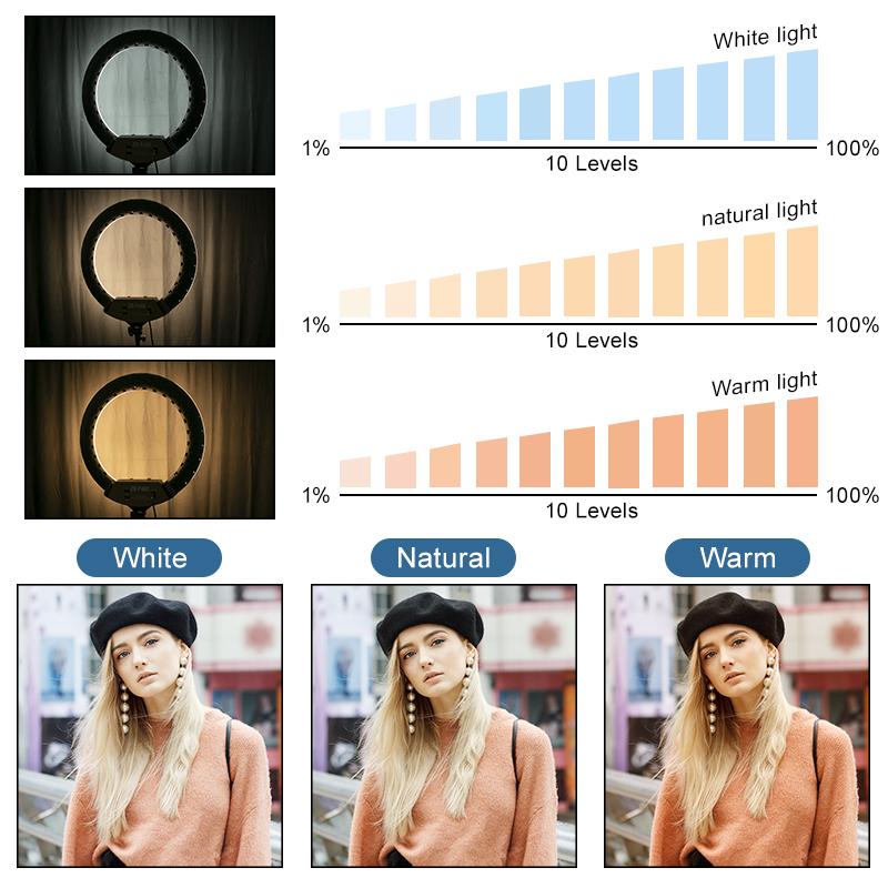 22inch Ring lamp Dimmable Ring - Webcam Ring Light 评论和价格