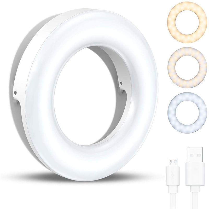 Portable LED Clip Ring Light 4 - Webcam Ring Light 评论和价格
