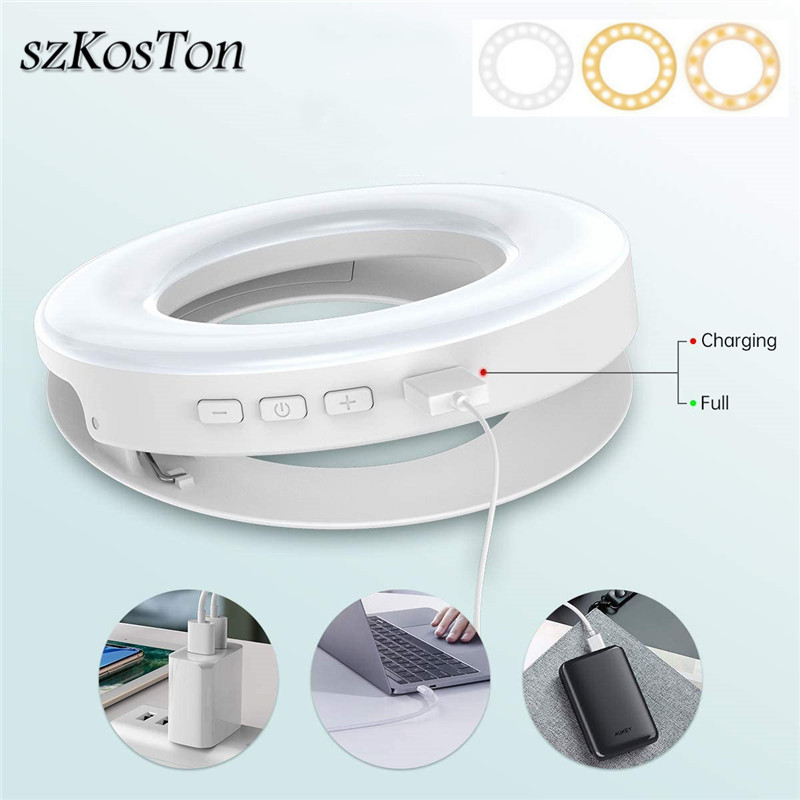 Portable LED Clip Ring Light 4 - Webcam Ring Light 评论和价格