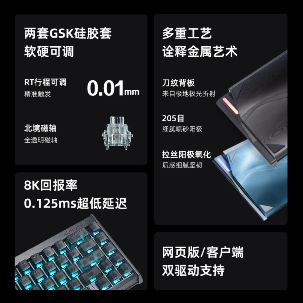 IPI AURORA Wired Magnetic Keyb - Esports Gaming Zone 评论和价格
