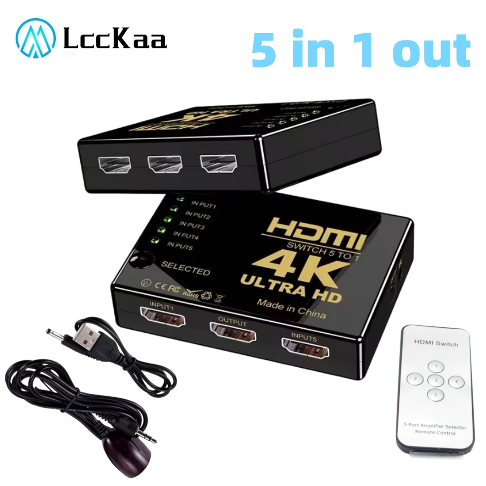 5x1 HDMI Switch HD 4K Video Sw - Esports Gaming Controller 评论和价格