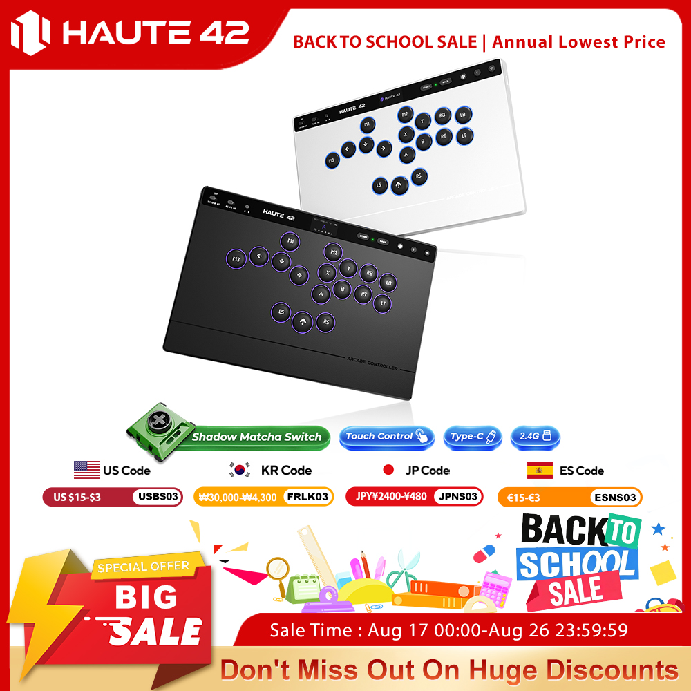 Haute42 W-P1 Tri Mode 2.4G Wir - Esports Gaming Controller 评论和价格