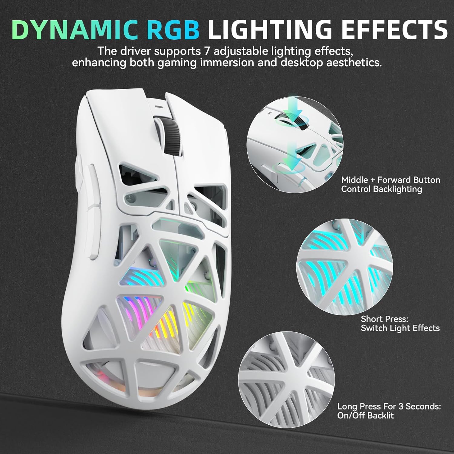 AULA SC620 New Gaming Mouse Wi - Esports Gaming Mouse Weight Adjustable 评论和价格